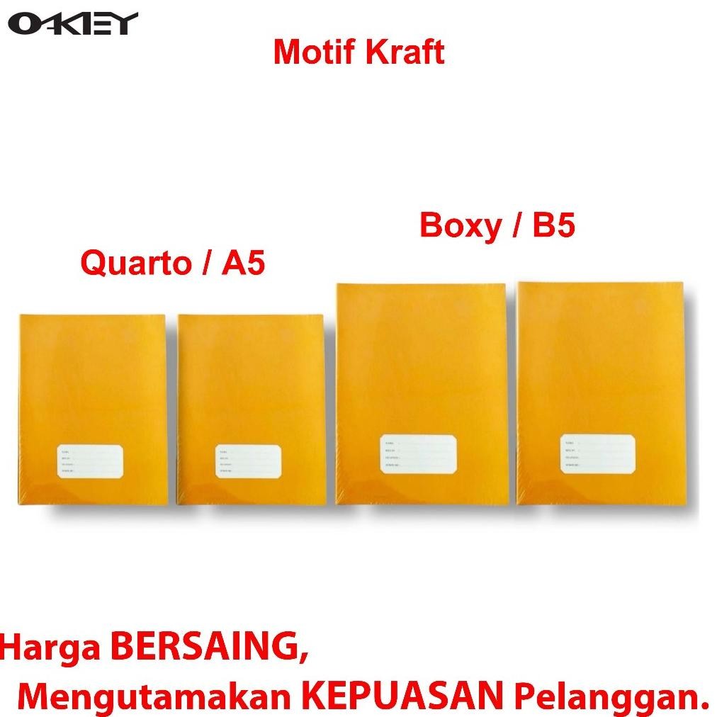 

Buku Tulis BOXY OKEY isi 40 Lembar Motif Kraft / Batik Produk KIKY ukuran B5 isi 10 buku