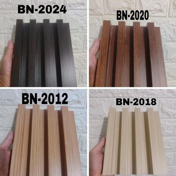 Wpc wool panel dinding wall panel 3m