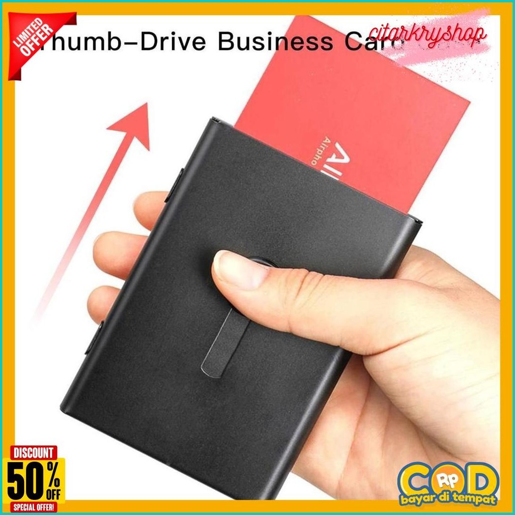 

Kotak Kartu Nama Aluminium Tipe Geser Dorong Tangan Box Kartu Nama Premium Flash Sale! Diskon Hingga 70%