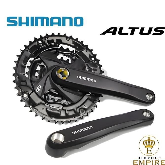 Shimano Altus FC-M 371 Crank Triple Set  9 Speed 44T 3 Speed 22 32 44 Bicycle Empire
