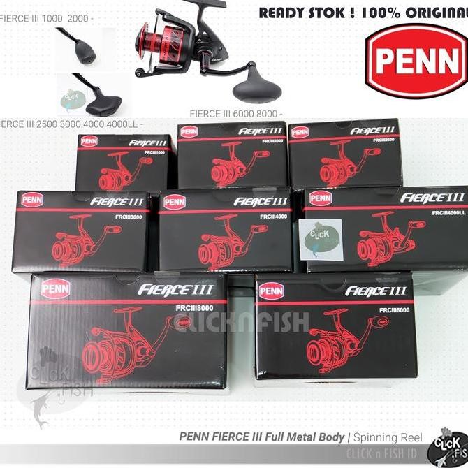 HARGA DISC - PENN FIERCE III 1000 2000 2500 3000 4000 LL 5000 6000 8000 | Spin Reel
