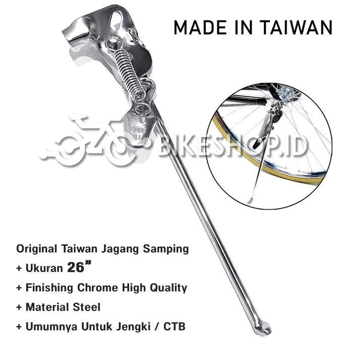 Standar Sepeda Per MTB Fixie Pacific 26" Kunci Otomatis Chrome Kickstand Taiwan | High Quality