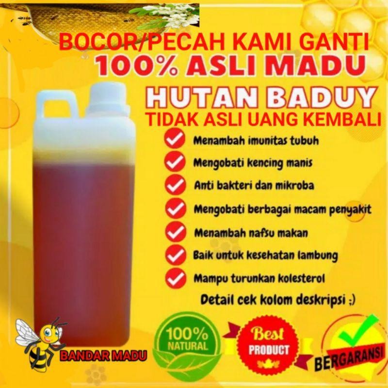 

FM MADU BADUY RAW HONEY 100% MADU ASLI DAN MURNI 1 KG(FREE SAFETY PACKING)
