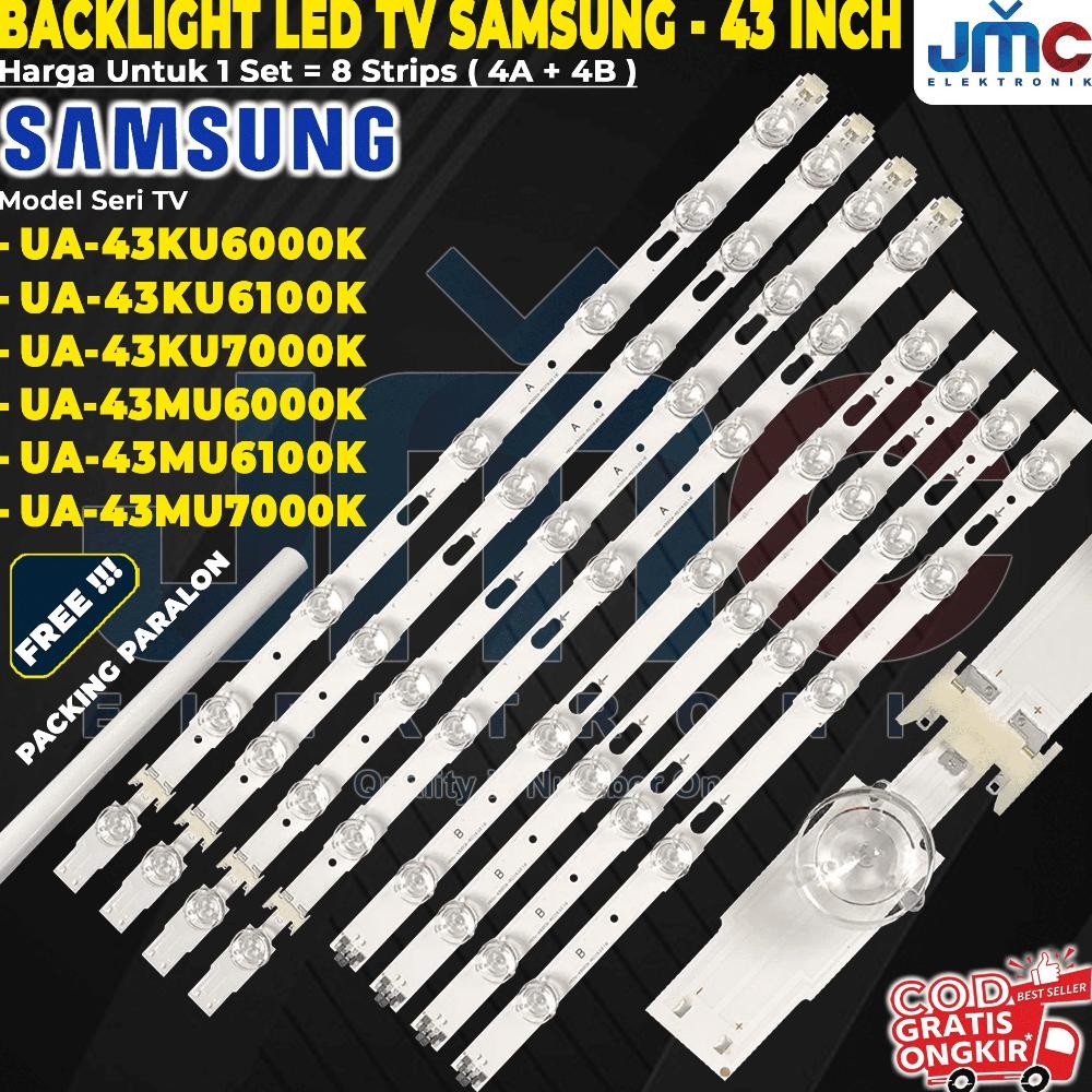 NEW BACKLIGHT TV SAMSUNG UA43MU6000K UA43MU6100K UA43MU7000K UA43KU6000K UA43KU6100K UA43KU7000K UA4