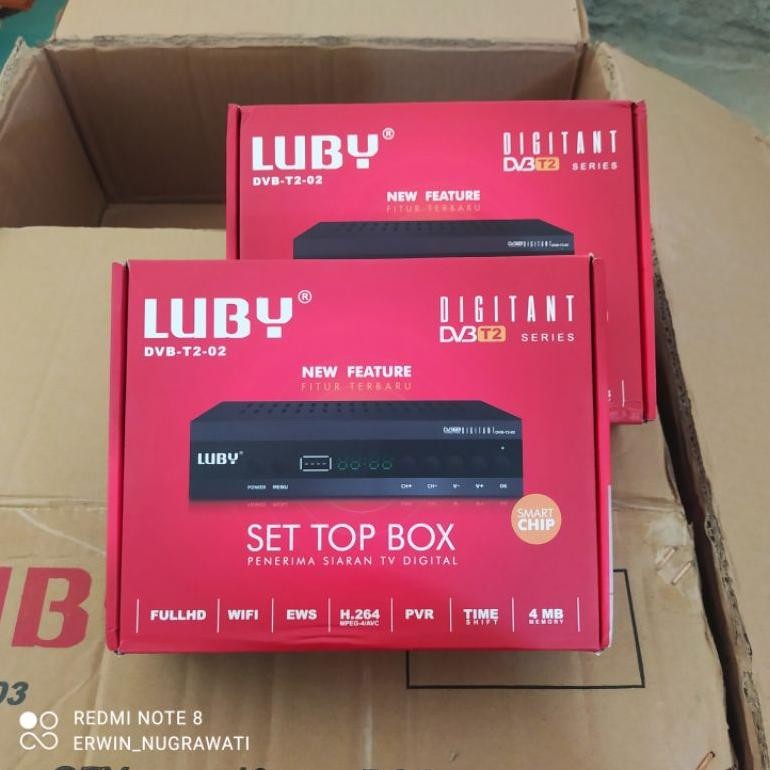 NEW STB TV Digital Set Top Box DVB T2 - Luby DVB-T2-02 [terbaik][terlaris]