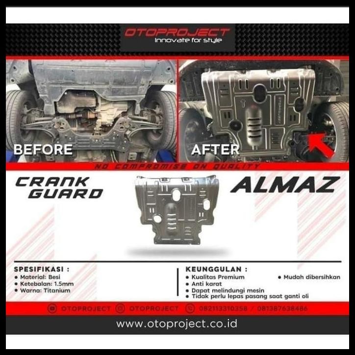 BEST DEAL CRANK GUARD /COVER KOLONG MESIN BAWAH MOBIL WULING ALMAZ 