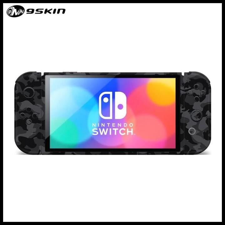 TERMURAH GARSKIN NINTENDO SWITCH OLED 3M BLACK CAMO LCD PANEL 