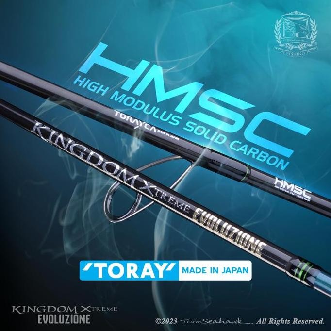 Joran pancing Sehawak Kingdom Evoluzione Casting dan spinning