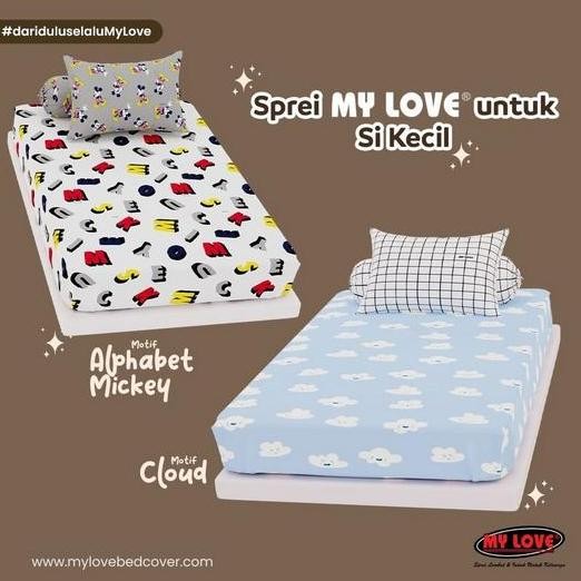 MY LOVE | Sprei anak single 100x200 tinggi 30 bermotif dewasa karakter