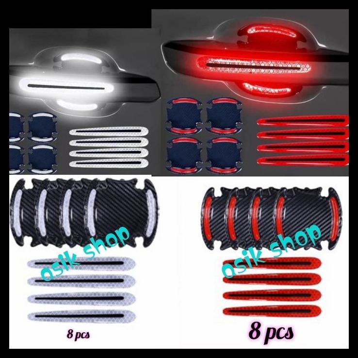 TERMURAH PAKET OUTER HANDLE MOBIL ALPHAD VELLFIRE STICKER REFLEKTIF 