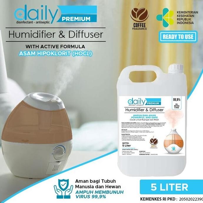 Cairan Desinfektan Khusus Humidifier Daily 5 Liter Aroma Coffee