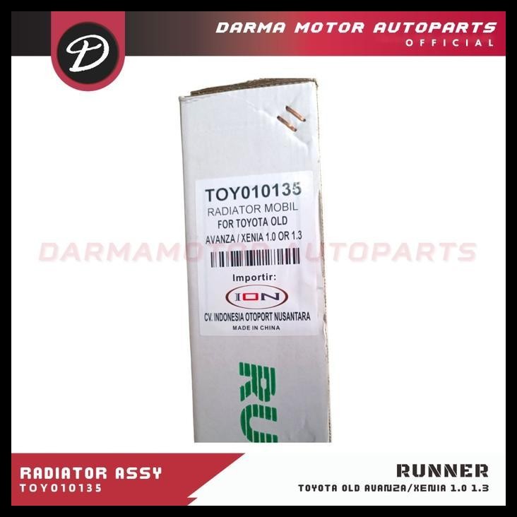 HOT DEAL RADIATOR ASSY AVANZA XENIA 1.000CC 1.300CC MANUAL TAHUN 2004-2011 RUNNER TOY010135 ASLI ORI