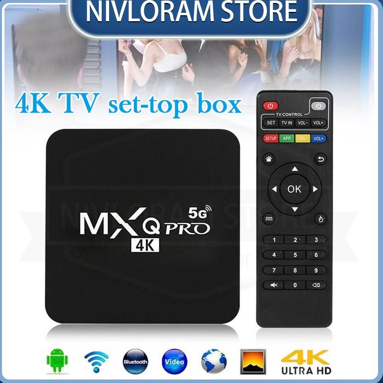 NEW Mxq Pro kotak Tv, Set Top Box Android 10 pemutar Hd D9 Pro Tv Internet kotak Tv Mx 9 4k 5g [terb