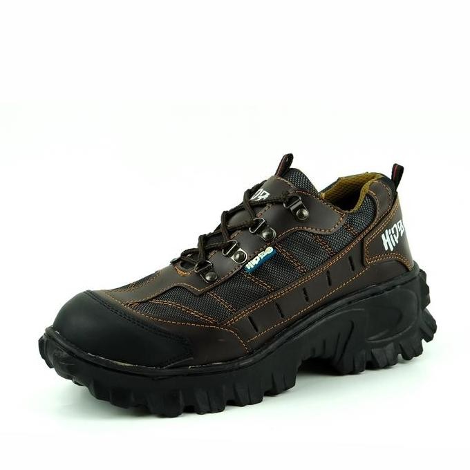 Sale Sepatu Pria Safety Besi Hipzo M 52 Coklat Tua Original Untuk Pria Kerj
