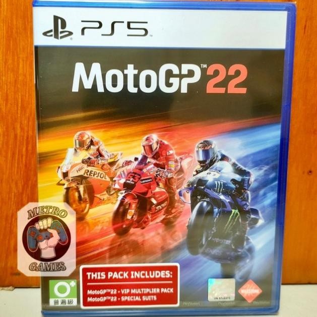 NEW Ps5 MotoGP 22 Region 3 Asia Kaset Moto GP 22 Playstation PS 5 Playstation 5 Moto GP 22 Balap Mot