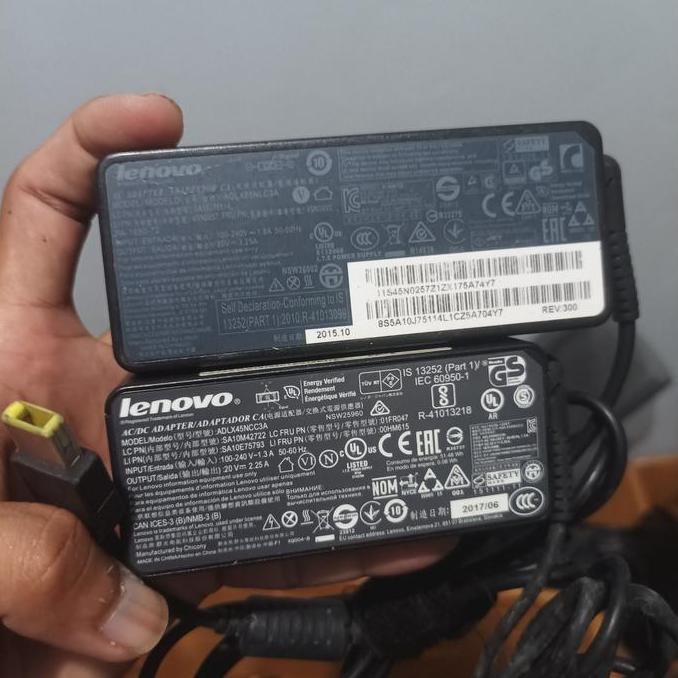 Charger Laptop Lenovo USB Kotak Kuning Second HEMAT