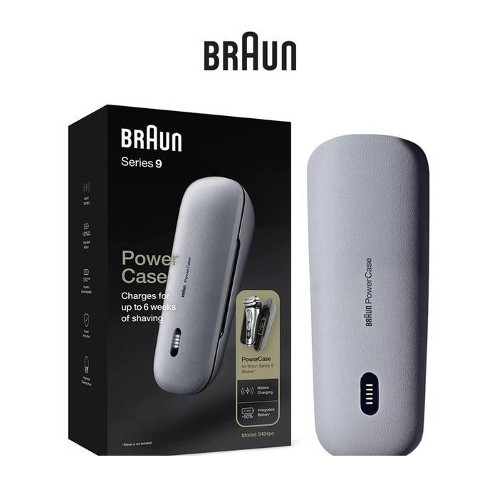 

Braun Series 9 & 8 9484PC Compatible Power Case for Electric Shaver Power Bank Battery Charging Capability