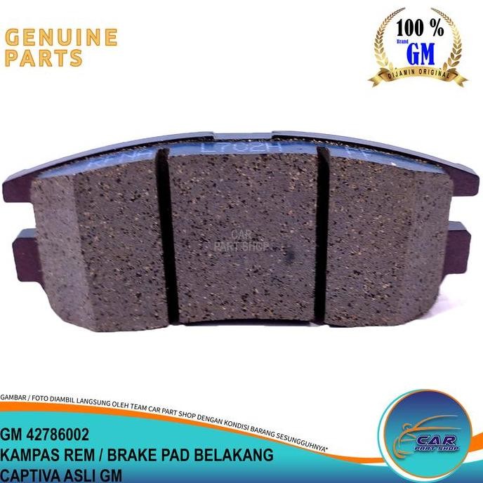 KAMPAS REM BELAKANG CAPTIVA BRAKE PAD BELAKANG CAPTIVA ASLI GM