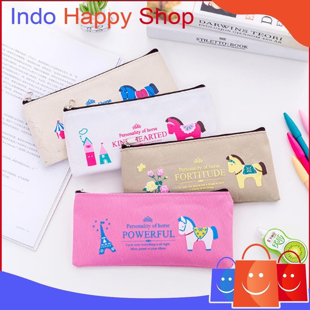

Tas Pensil Pulpen Tempat Alat Tulis Motif Kuda Poni Lucu Import 902