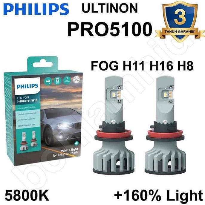 Lampu LED Philips Terios, New Terios ULTINON PRO5100 H11 H16 Fog PRO 5100
