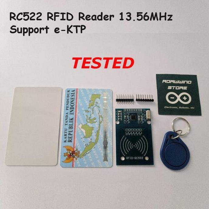 Rc522 Rfid Reader Support E-Ktp Ektp Ktp Modul Rc-522 Module 13.56Mhz