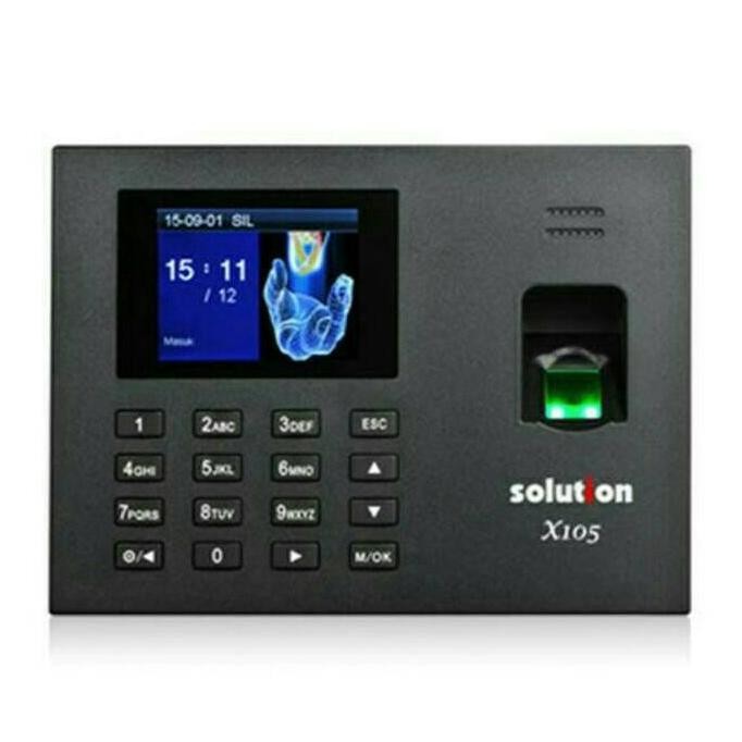 Solution Finger Print X-105 Mesin Absensi Sidik Jari Solution X105