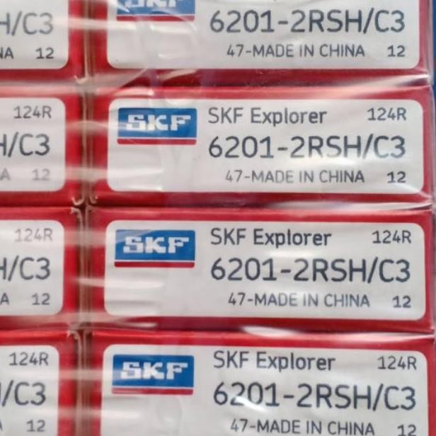 BEARING 6201 2RS c3 SKF ASLI ORIGINAL ( 12mm x 32mm x 10mm )
