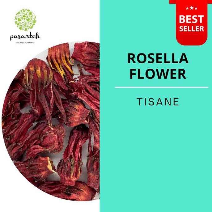 

[ Pasarteh ] Premium Rosella Merah | Red Whole Roselle Flower Tea I Bunga Rosella Kering