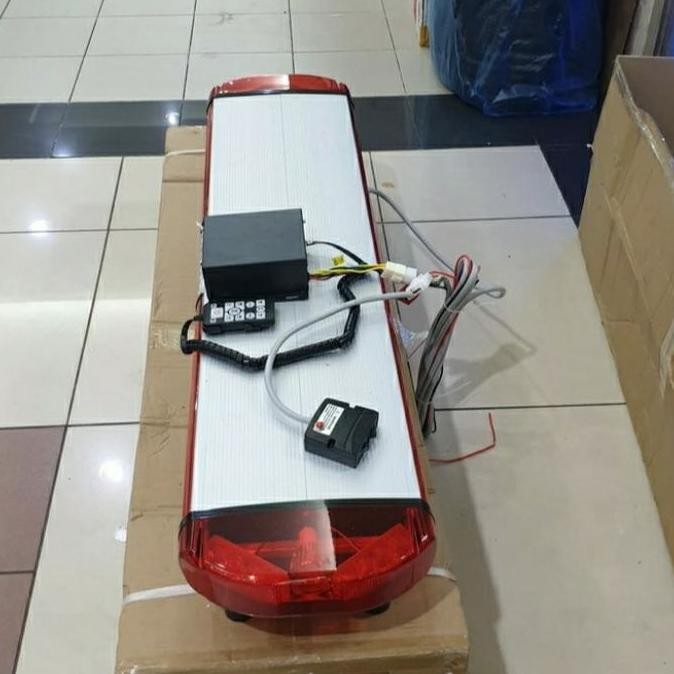 Led Rotator Ambulance Led slim include Toa sirine - merah