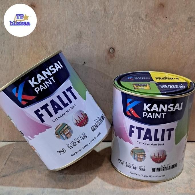Ftalit 998 Silver Ftalit Silver 115-998 Cat Minyak Kayu Besi 1Kg
