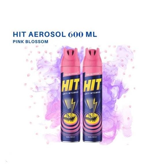 3x Hit Aerosol Orange 600Ml MIX - Obat Nyamuk - Hit Spray Anti Nyamuk Murah Cairan kecoa pembasmi se