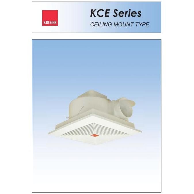 BARU  Exhos plafon KRUGER 10inc KCE 250X 35watt/895rpm 50/60hz 220v 1ph