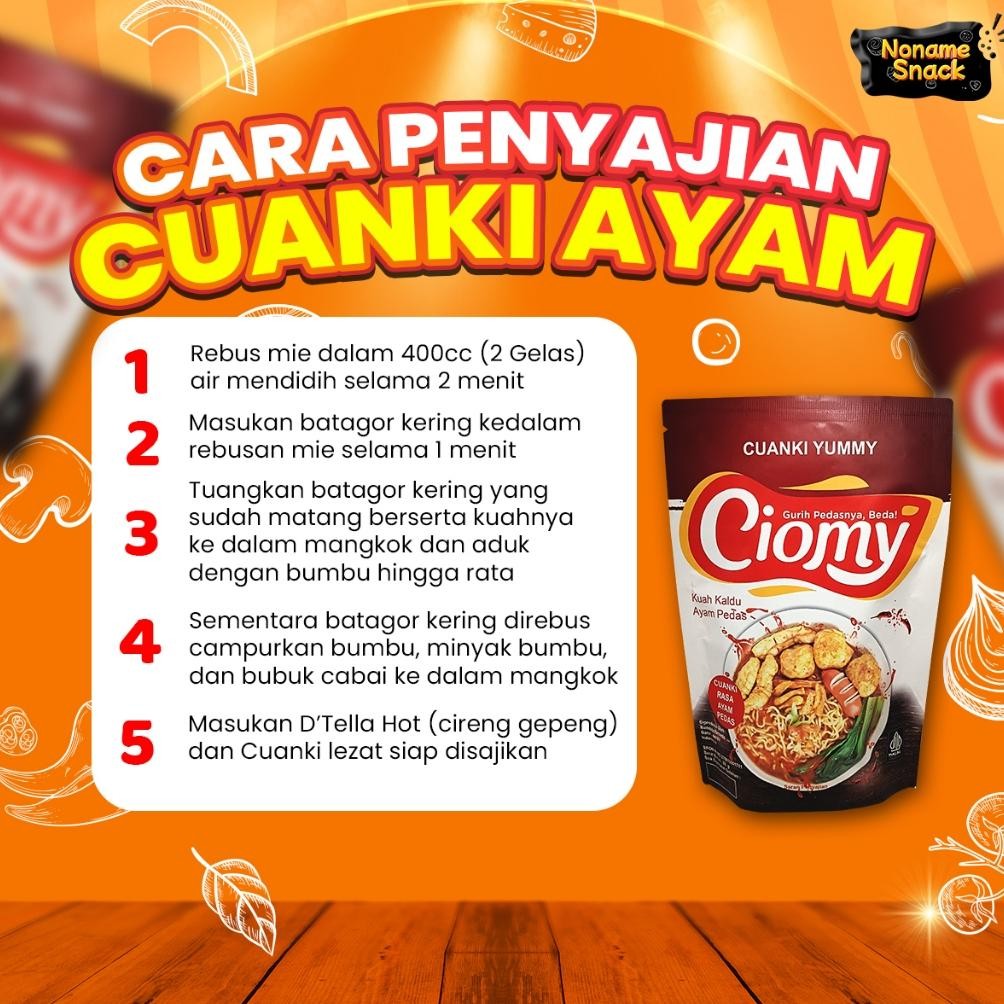 

Ciomy Cuanki Ayam Pedas Pouch Cuangki Ciomy Chicken Spicy Halal Non Msg