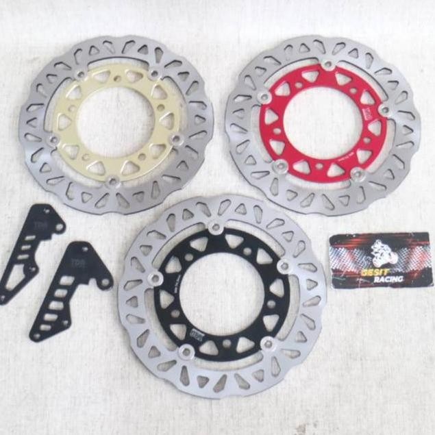 Piringan Cakram Floating TDR PCX 160 ABS CBS Depan 260mm+braket TDR