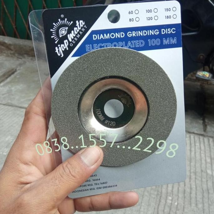 Mata Poles Pinggul Keramik Granit Tjap Mata Grit 120 Mata Bevel Granit