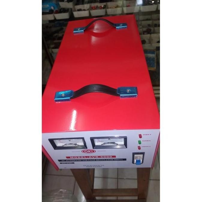 STABILIZER /STAVOL REGULATOR LISTRIK OKI 5000 WATT STABILISER 5000WATT ORIGINAL DAN TERPERCAYA