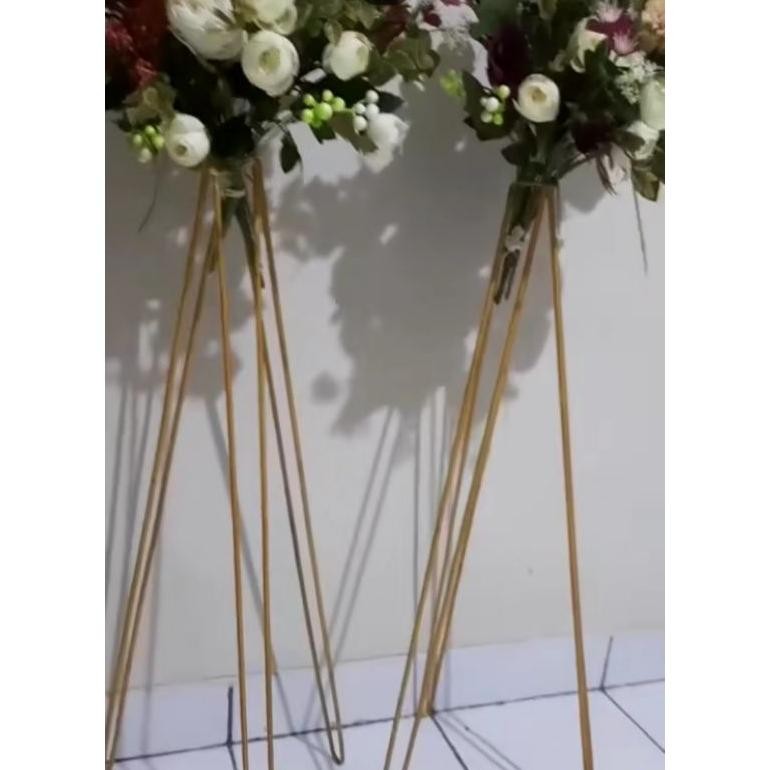 Standing Flowers Dekorasi Besi Behel 6mm Elegan