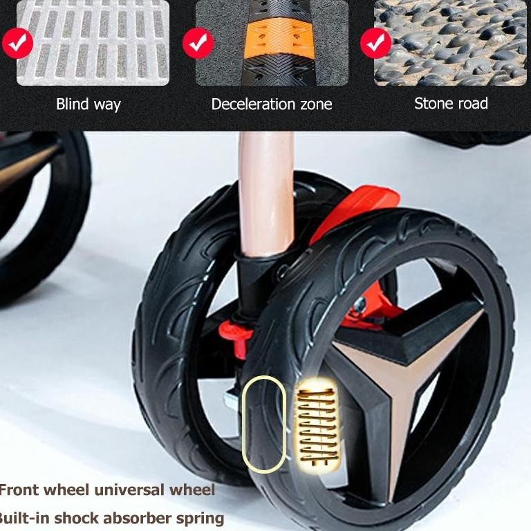 HAPYEE kereta dorongan bayi lipat traveling stroller bayi dapat dilipat duduk 2arah Exotic