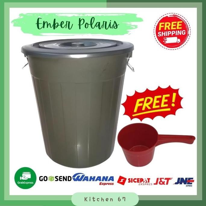 NEW Ember tutup besar 60 liter , 80 Liter - Ember Jumbo Free Gayung