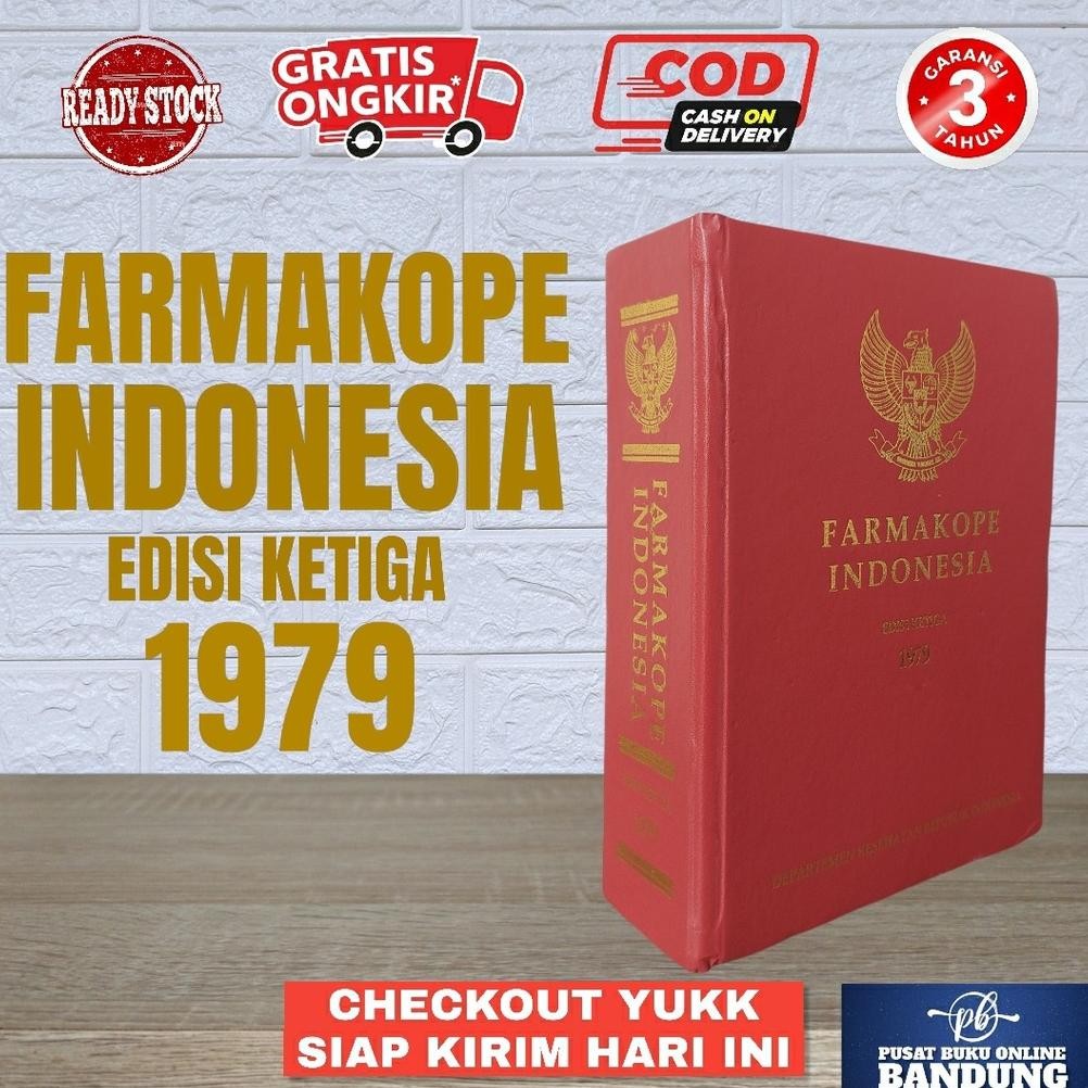 ORIGINAL FARMAKOPE EDISI 3 HARD COVER BUKU FARMASI DASAR FARMAKOPE 3 ISO FORMULARIUM NASIONAL ILMU M