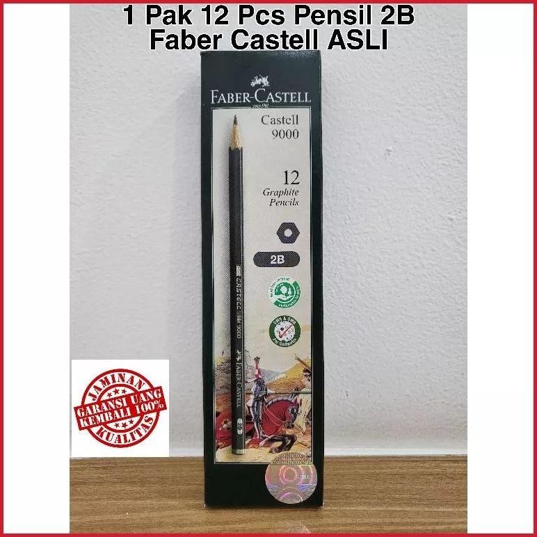 

( ORIGINAL) Pensil faber castell 2B kualitas no 1 (12 pcs / 1pak) DiM