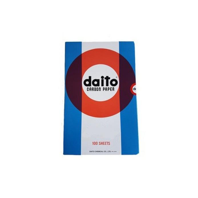 

DAITO 100 lembar kertas karbon tembus f4 carbon paper folio hitam per pak - enc.sup DiM
