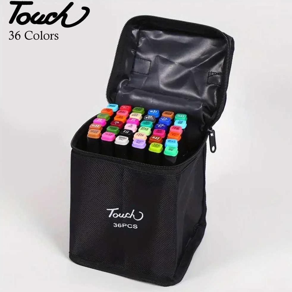 

Spidol Dual Side Fine Art Brush Art Marker Set 36 Warna - 1 mm (Fine Nib) And 6 mm (Broad Nib) DiM