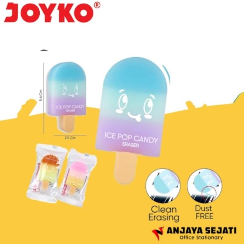 

Penghapus | Eraser Joyko ER-130 Pop Ice Candy | Per pak (24pcs) DiM