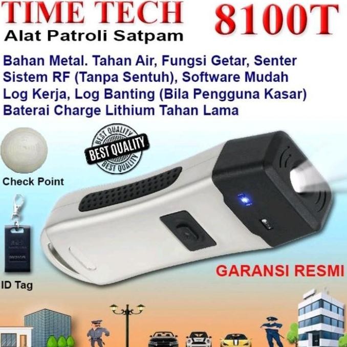 Time Tech - Time Patrol 8100T Alat Patroli Satpam / ABSENSI high Quality