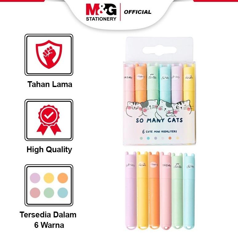 

Highlighter So Many Cats PASTEL M&G isi 6 DiM
