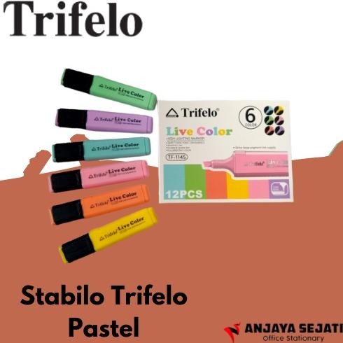

HIghlighter Pastel Trifelo | Penanda Warna | Perlusin (12pcs) DiM