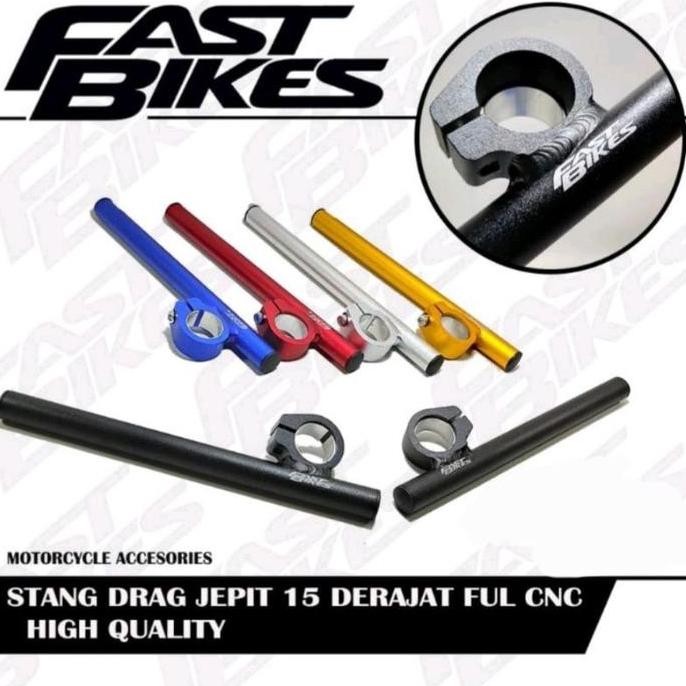 STANG JEPIT DRAG RACING 15 DERAJAT NINJA R RR SATRIA FU VIXION R15 RX KING CB