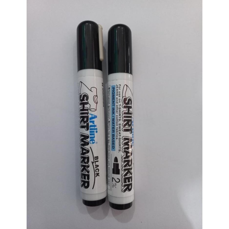 

Spidol Artline Waterproof SHIRT MARKER EKT - 2 Black / T- Shrits / Sweat-Shrits /Jeans/ Spidol DiM