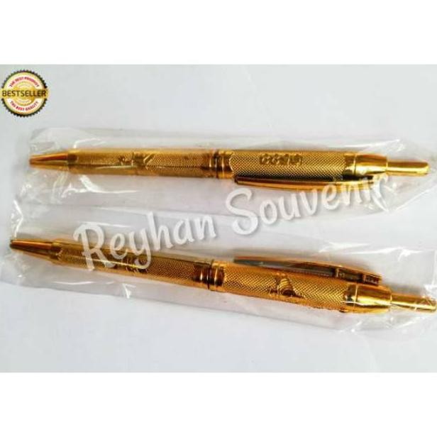 

(isi 50pcs) SOUVENIR PERNIKAHAN PULPEN EMAS KEMASAN PLASTIK DiM